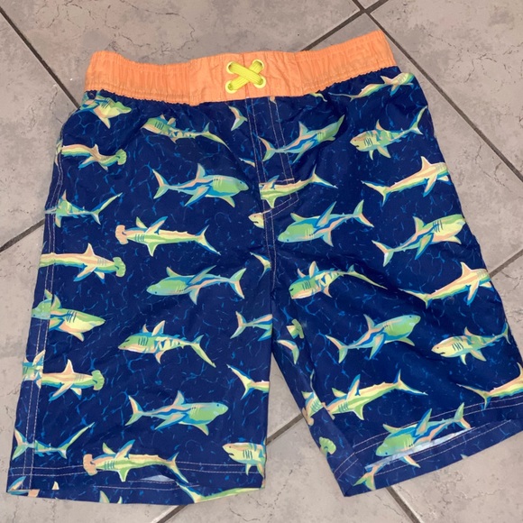 Boys UPF 50 Boys Drawstring Shorts Swim Trunks Size 10/15 - Picture 4 of 8